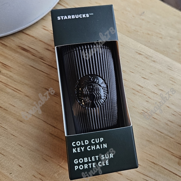 Starbucks Other - Starbucks Spring 2024 Mini Cup Keychain Black Slats